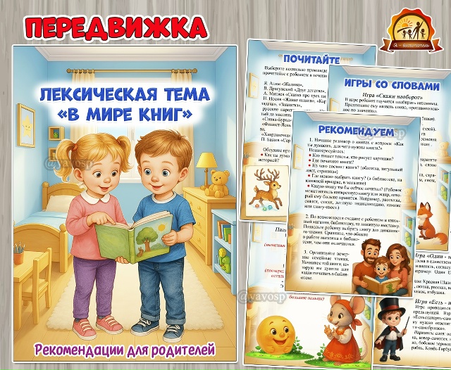 Лексическая тема «В мире книг»