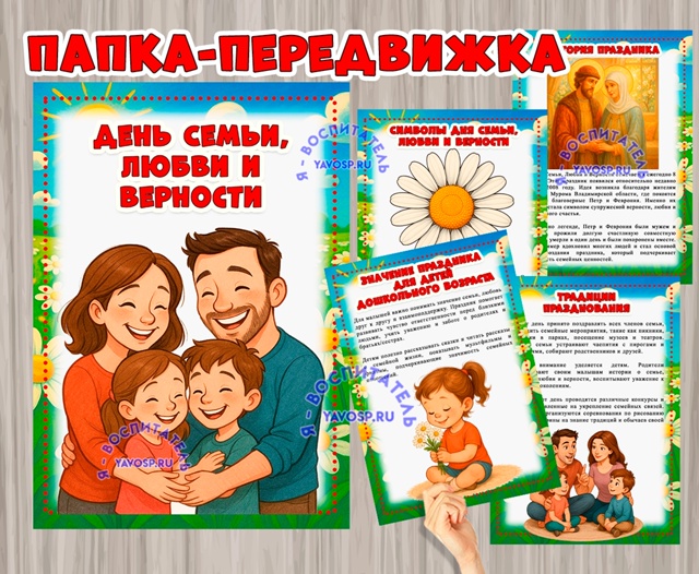 Передвижка "День семьи, любви и верности"
