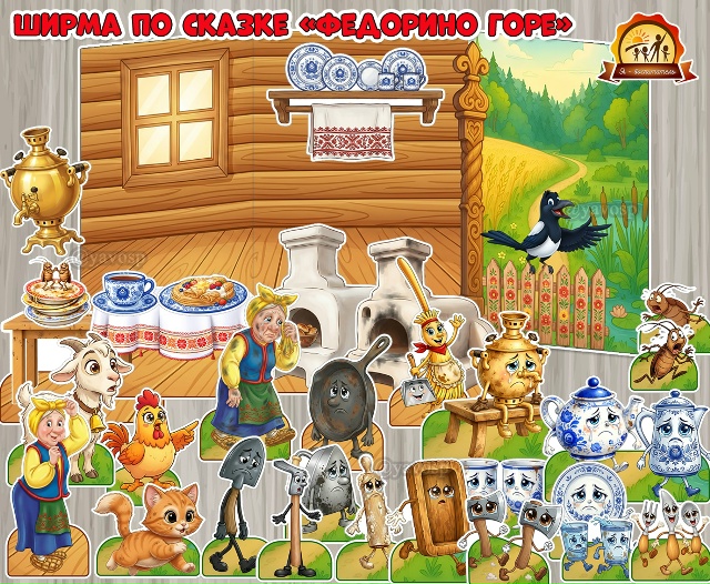 Ширма по сказке К.Чуковского «Федорино горе»