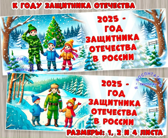 2025 год объявлен Годом защитника Отечества в России