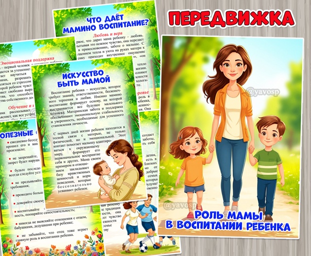 Роль мамы в воспитании ребенка