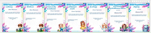 Благодарности на выпускной. Дополнение.