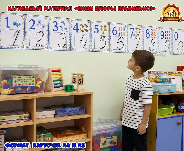 Наглядный материал «Пиши цифры правильно!»