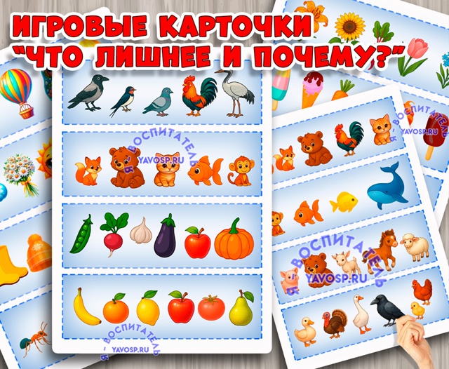 Дидактическая игра "Что лишнее и почему?"