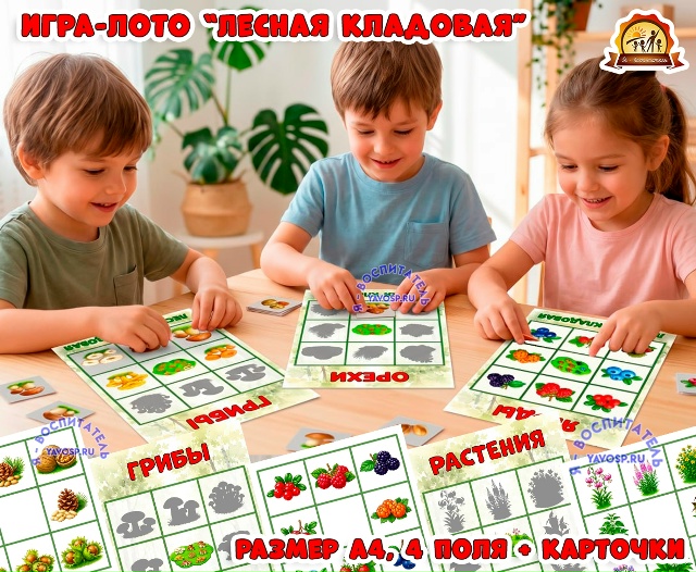 Игра-лото "Лесная кладовая"