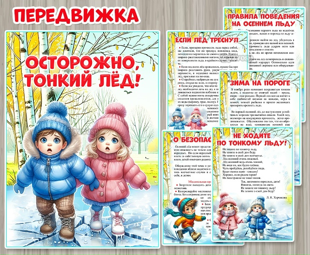 Передвижка «Осторожно, тонкий лед!»