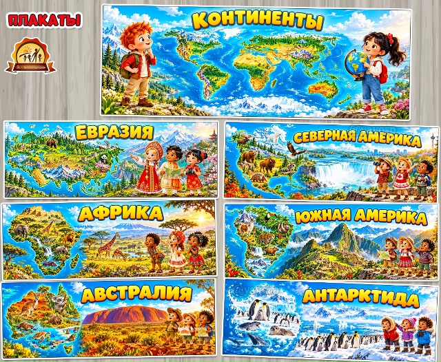 Континенты Земли