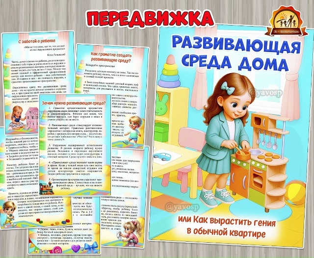 Консультация для родителей «Развивающая среда дома или Как вырастить гения в обычной квартире»