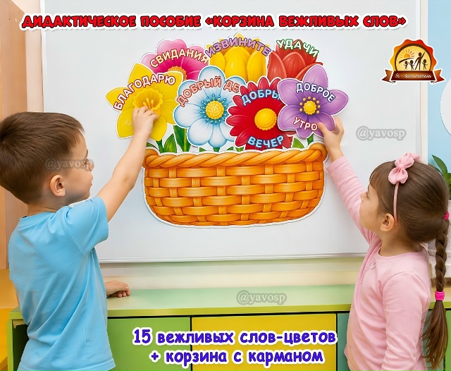 Дидактическое пособие «Корзина вежливых слов»
