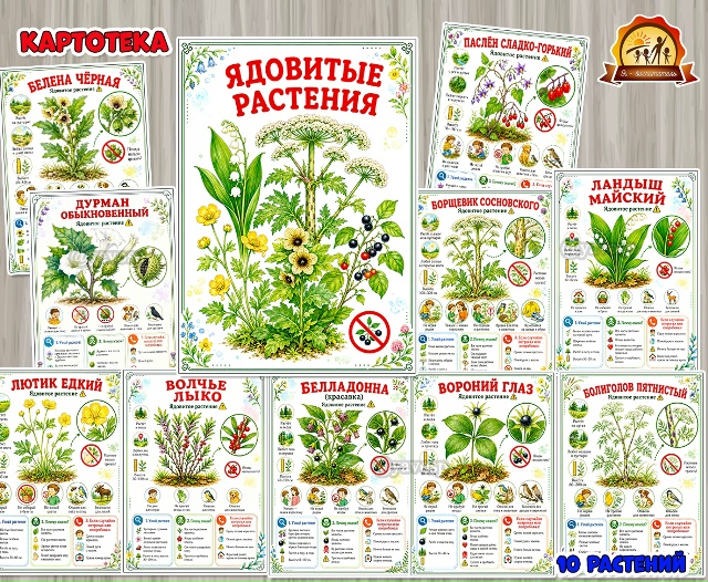 Картотека «Ядовитые растения»