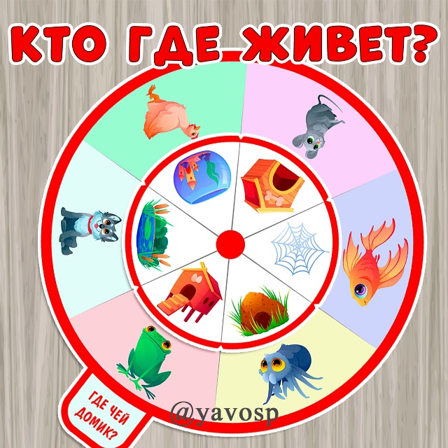 Где чей домик? Кто где живет?