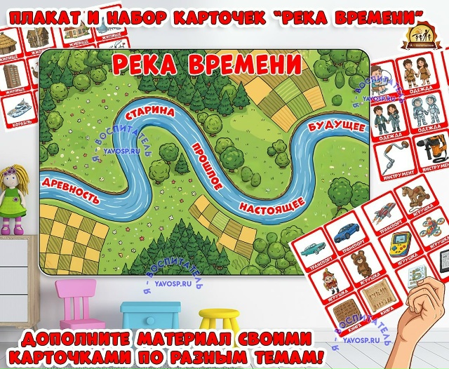Плакат и набор карточек "Река времени"