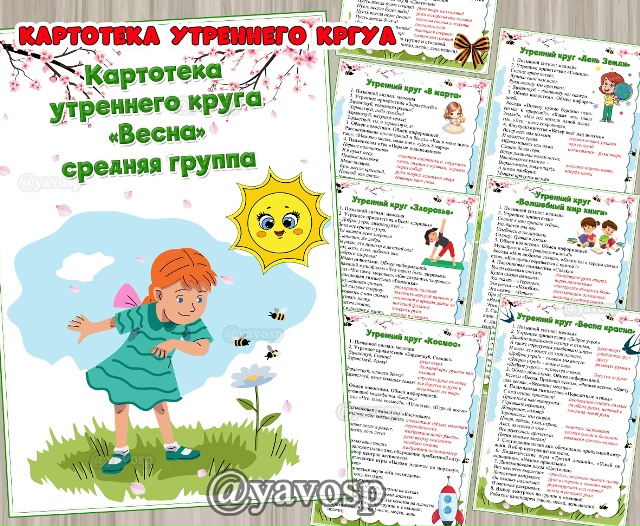 Картотека утреннего круга "Весна"