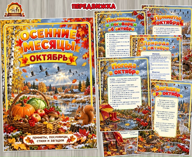 Осенние месяцы. Октябрь