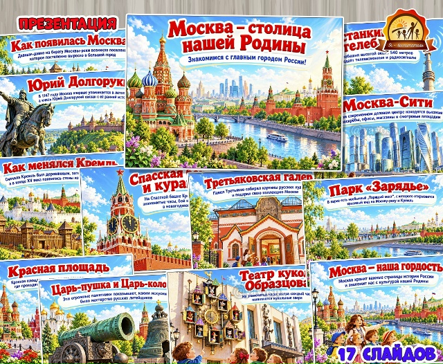 Презентация «Москва — столица нашей Родины»