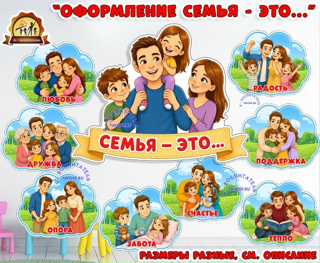 Оформление "Семья - это..."