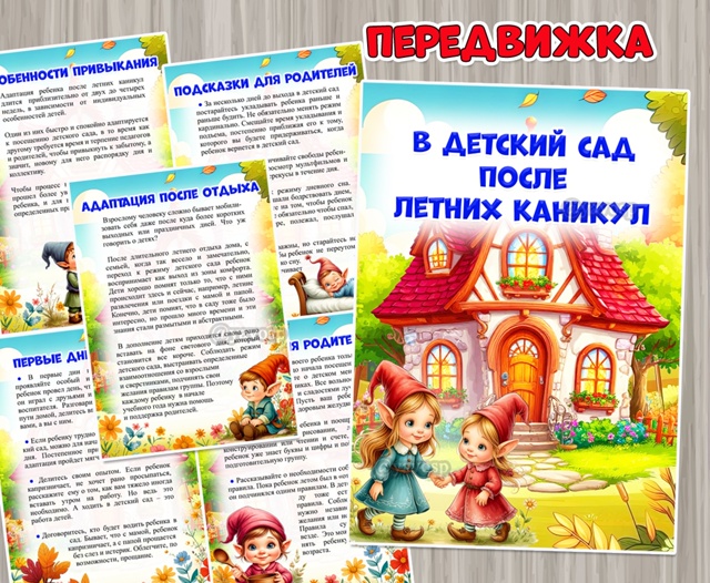 В детский сад после летних каникул