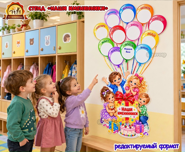 Стенд «Наши именинники»
