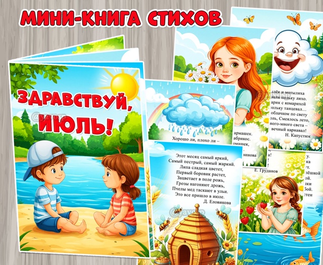 Мини-книга стихов «Здравствуй, июль!»