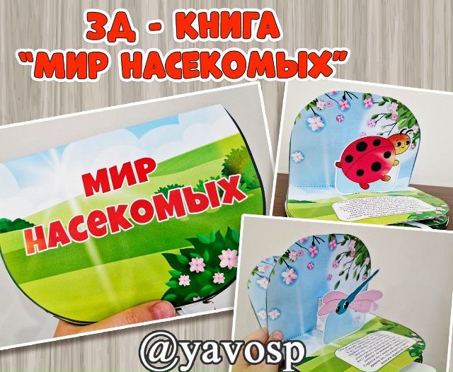 3D - книга "Мир насекомых"