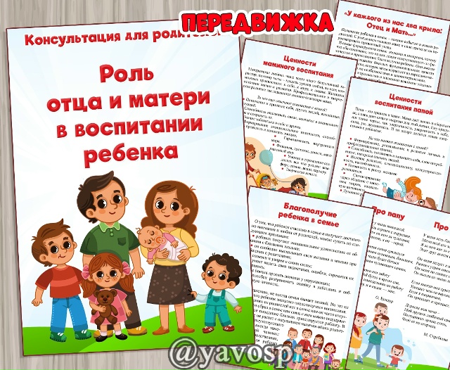 Роль отца и матери в воспитании ребенка