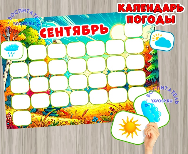 Календарь погоды на сентябрь 2024