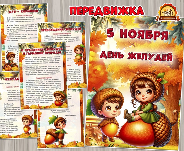 5 ноября необычный и интересный праздник – День желудей