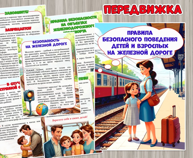 Вспоминаем правила безопасного поведения детей и взрослых на железной дороге